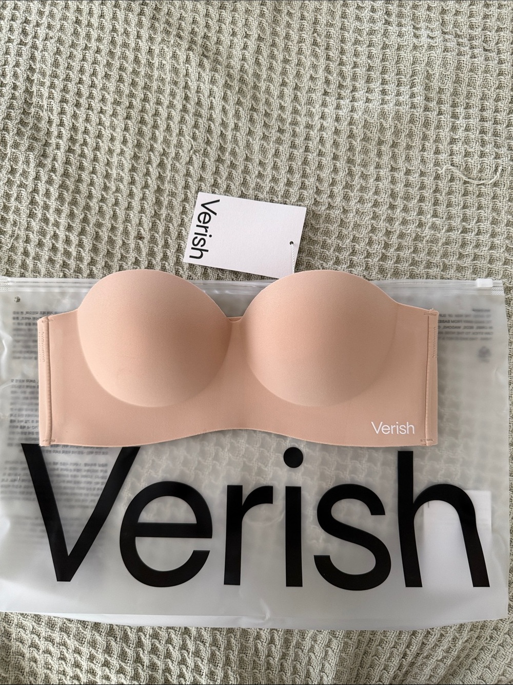 Verish Strapless Nude Cool Fit Wireless Bra, XS, 30A, 30B, 30C